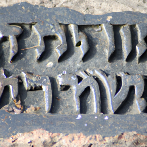 תמונה של כתובת עברית עתיקה על אבן, המציגה את הכתב הייחודי.
